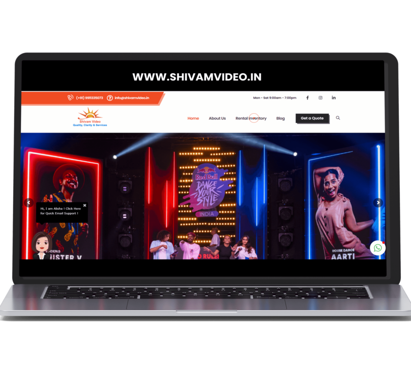 Shivam Video – LED Screen Rental Company – Website Designing , SEO, Social Media Marketing